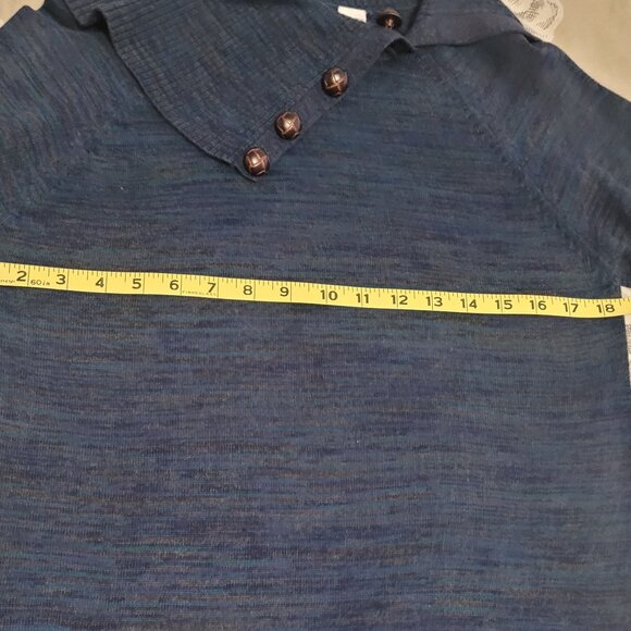 Eight Eight Eight Blue/Gray 100%Cotton Tunic Size Medium - Picture 4 of 7